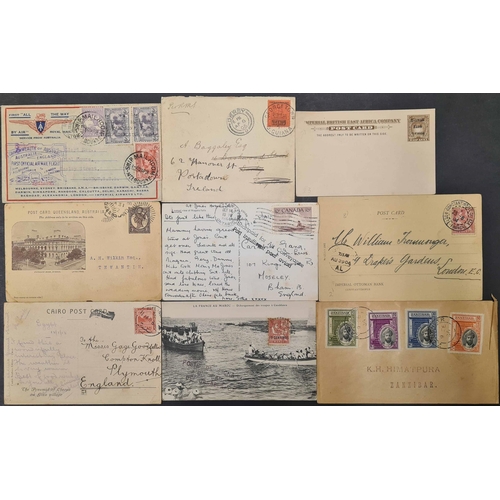 137 - WORLDWIDE COVER/CARD MIXTURE: 1860s to 1970s much commercially used material with some special cover... 