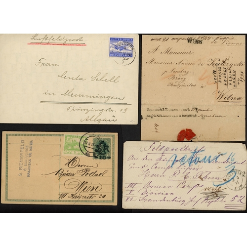 152 - AUSTRIA, GERMAN STATES, SWITZERLAND - POSTAL HISTORY MIX: 1865-1970 group covers inc. registered, WW... 