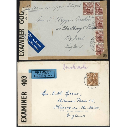 152 - AUSTRIA, GERMAN STATES, SWITZERLAND - POSTAL HISTORY MIX: 1865-1970 group covers inc. registered, WW... 