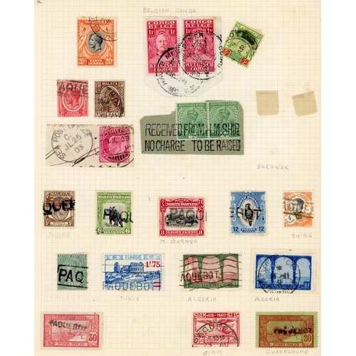 175 - BRITISH COMMONWEALTH PAQUEBOT COLLECTION: c.1900-50 maritime marks, chiefly Paquebot cancels associa... 