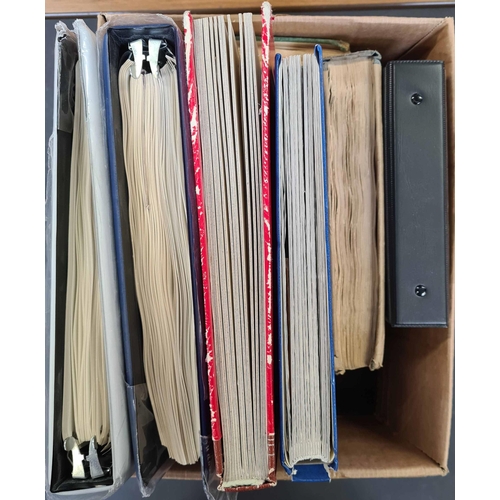 19 - WORLDWIDE: Carton holding 7 binders/albums with an early to modern, mint & used, worldwide collectio... 