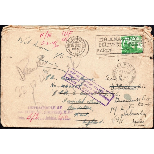 215 - WWII - MIDDLE EAST/NORTH AFRICA: Group of covers, letter cards, etc. to or from Forces in the Middle... 