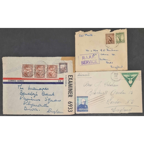 235 - WORLDWIDE AIRMAIL COVERS, ETC.: 1931-2014 Mixed range commercial mail and some special covers. inc. ... 