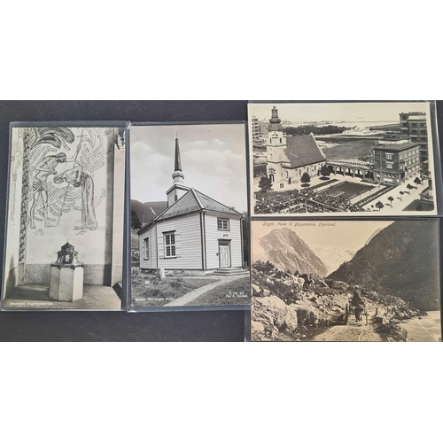 260 - SWEDEN, NORWAY, DENMARK, FINLAND, BALTIC COAST: A 1910s-1940s collection of mainly real photo cards ... 