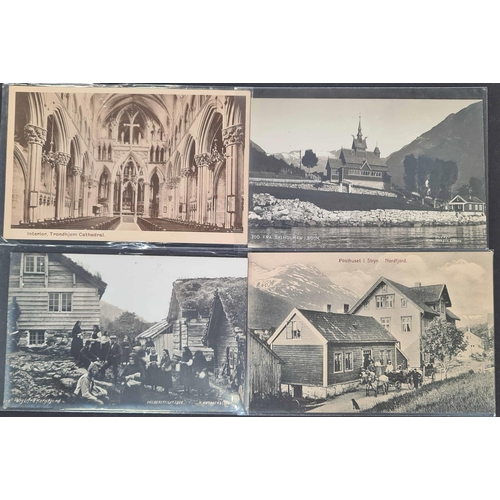 260 - SWEDEN, NORWAY, DENMARK, FINLAND, BALTIC COAST: A 1910s-1940s collection of mainly real photo cards ... 