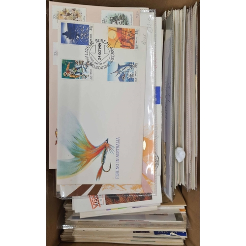 298 - MODERN COVERS & FDCS: Carton containing few 100s mainly 1970s/80s covers, mostly FDC inc. a few bett... 