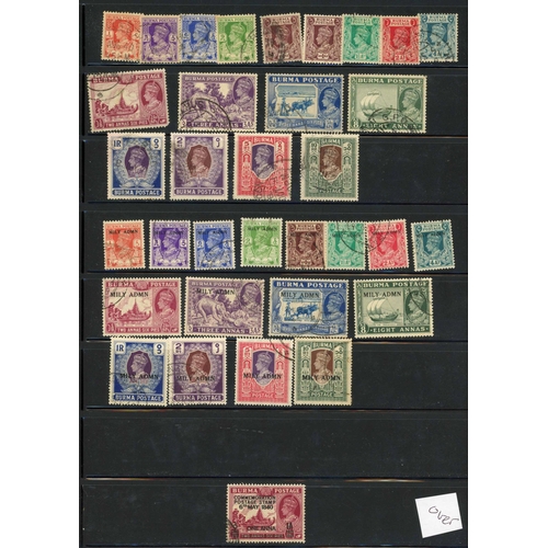 332 - KGVI USED COLLECTION ON HAGNER STYLE SHEET: Includes 1938-40 set to 10r brown & myrtle SG 18b/33, 19... 