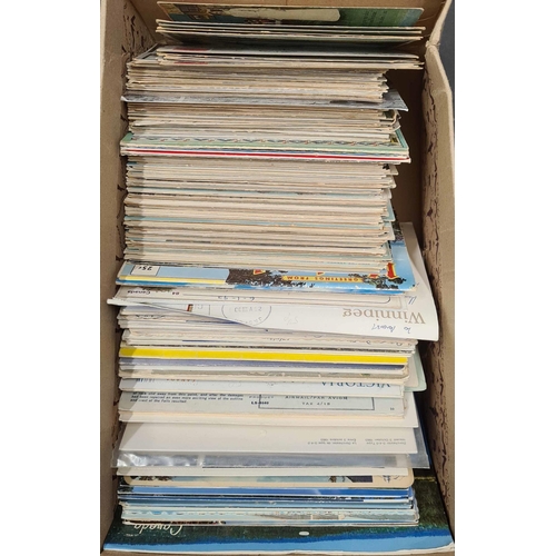 335 - COMMERCIAL ADVERTISING COVERS & PPCs: Shoe box and two albums with a collection of mostly KGV/KGVI p... 