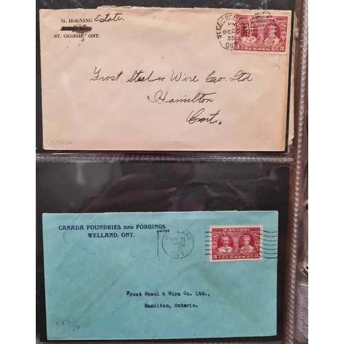 335 - COMMERCIAL ADVERTISING COVERS & PPCs: Shoe box and two albums with a collection of mostly KGV/KGVI p... 