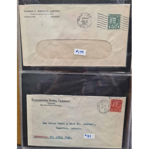 335 - COMMERCIAL ADVERTISING COVERS & PPCs: Shoe box and two albums with a collection of mostly KGV/KGVI p... 