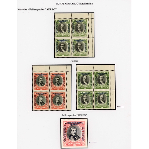 360 - 1928-32 PROVISIONAL AIR MAIL OVERPRINTS: Collection of stamps & covers, superbly presented and typed... 