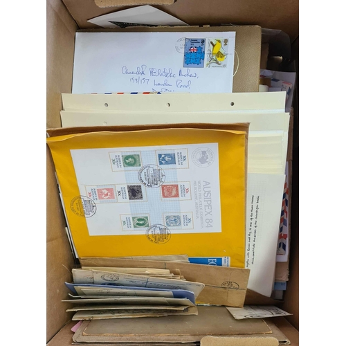 4 - WORLD WIDE STAMPS & COVERS: Two cartons containing a good range of GB FDCs mostly with neatly writte... 