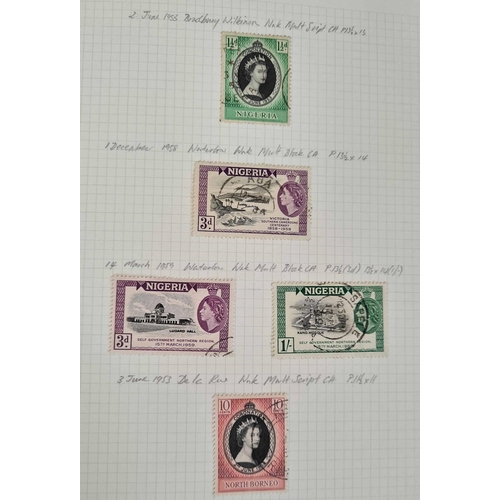 43 - ** QEII USED COLLECTION TO c.1970: Carton containing three 'Warwick' albums with a neatly arranged w... 