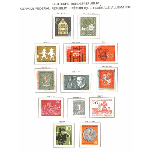 435 - WEIMAR & WEST GERMANY COLLECTION: Two albums with many sets and ranges on printed Schaubek and Safe ... 