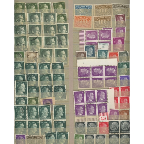 436 - EXTENSIVE DUPLICATED MINT & USED COLLECTIONS in two stockbooks. Much Weimar & 1945-49 Allied Occupat... 