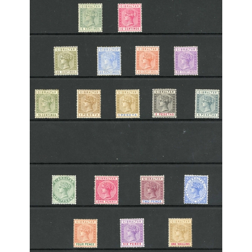 447 - 1886-98 COLLECTION virtually complete mint with 1886 ovpts. on Bermuda issues; the 1d, 2d (no gum), ... 