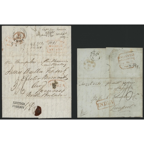 498 - PACKET LETTER RATE COVERS VIA RED SEA ROUTE & GIB./MARSEILLES INC. 