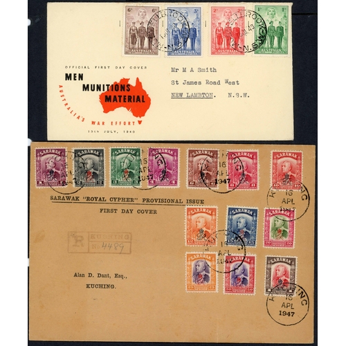 53 - KGV/KGVI COVER COLLECTION: Selection of 24 covers inc. FDCs from a range of countries inc. Australia... 