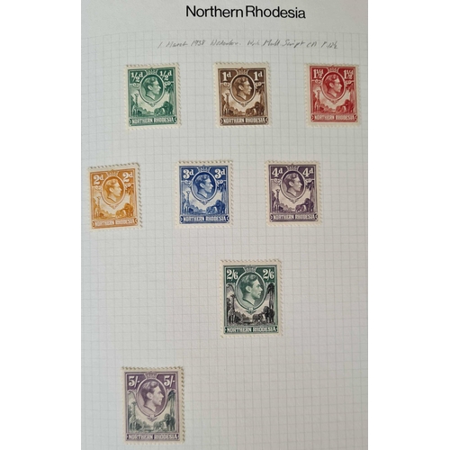 55 - ** KGVI MINT COLLECTION INCLUDING SHADES & VARIETIES: Large carton containing five albums, four of w... 