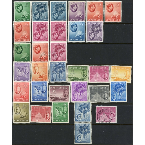 59 - KGVI MINT SETS/PART SETS: Selection on stock sheets & stock cards inc. Ascension vals to 1/- (2), St... 