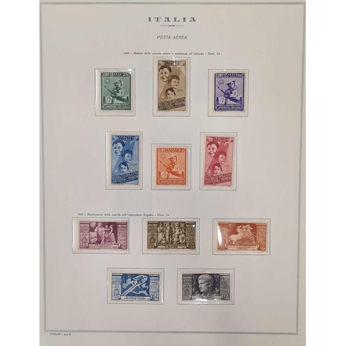 595 - KINGDOM OF ITALY MINT & USED COLLECTION, 1863-1945: Presented in 