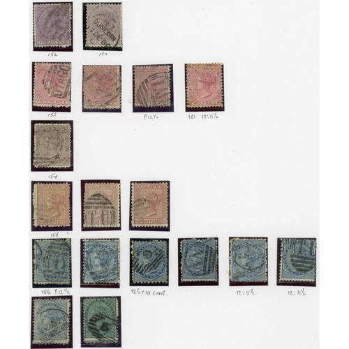 663 - 1873-1900 SIDEFACE ISSUE ETC.: 1873 ½d newspaper stamps (9, inc. a mint pair and single), a mint and... 