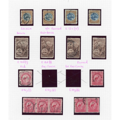 668 - 1902-7 USED PICTORIALS GROUP PERF. 14 ON ALBUM LEAVES: Used range (inc. shades), all perf 14, inc. 2... 