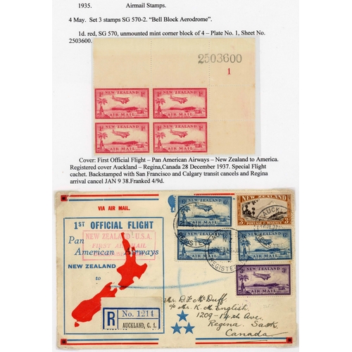 691 - AIRMAILS - 1931-35 COLLECTION INCLUDING COVERS: Mint inc. 1931 3d -7d x 2 sets, 1934 5d on 3d (2), 1... 