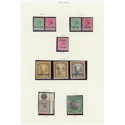 72 - QV-QEII BR. EMPIRE USED RANGES, ETC., PLUS SOME FOREIGN: Album leaves holding Bermuda, Bahamas, Mont... 