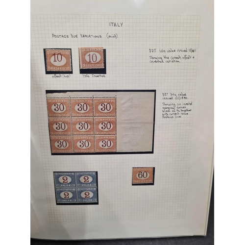 97 - ITALY & ASSOCIATED STATES: Mint collection of issues from Italy, Fiume, Trieste, San Marino, Vatican... 