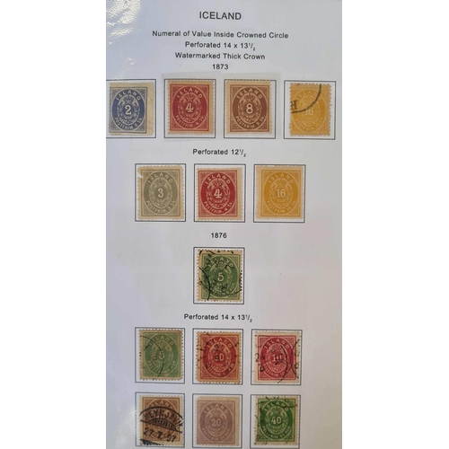 467 - COMPREHENSIVE MINT & USED COLLECTION 1873-2000 in binder on printed leaves with an interesting early... 