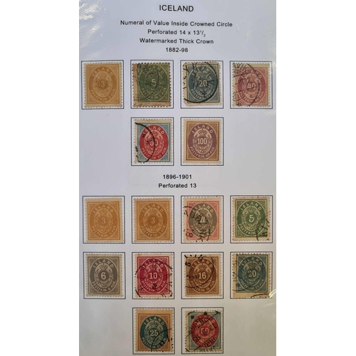 467 - COMPREHENSIVE MINT & USED COLLECTION 1873-2000 in binder on printed leaves with an interesting early... 