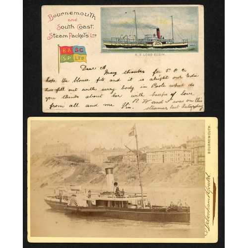 1106 - BOURNEMOUTH - PADDLE STEAMER POSTCARDS: 1905-39 PPCs plus four  later depicting paddle steamers conn... 