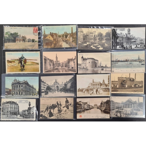 316 - PICTURE POSTCARDS: A shoebox containing an ex-dealer's stock of predominantly unused cards 1900s-195... 