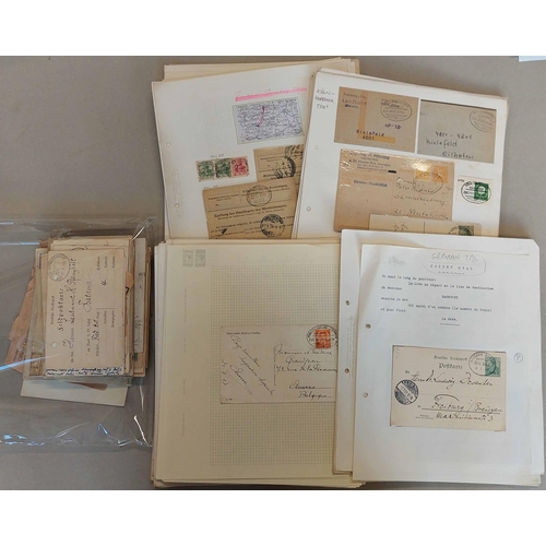 440 - EARLIER OVAL T.P.O.s COLLECTION: A box file containing an 1889-1938 collection of display pages inc.... 