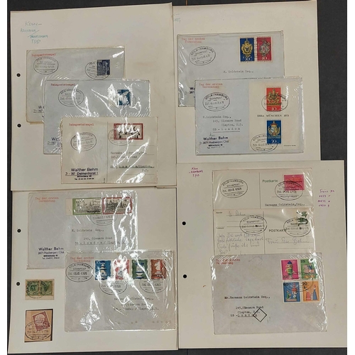 441 - T.P.O. OVAL DATESTAMPS  LATER 20th CENTURY COLLECTION: A box containing a c.1939-1980 range of cards... 