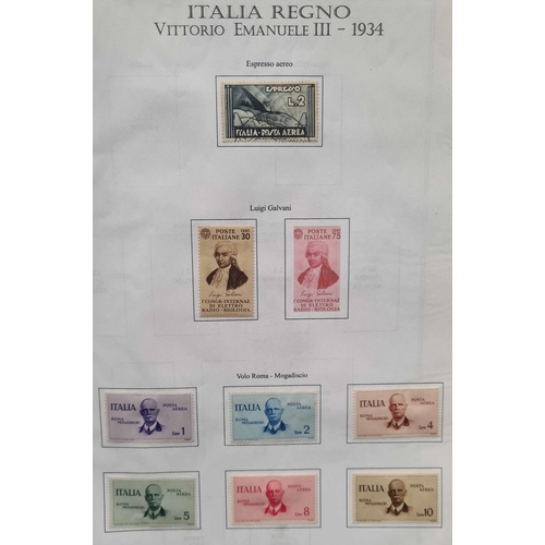 594 - MINT & USED COLLECTION 1862-1968: Binder containing a very useful collection on printed leaves with ... 