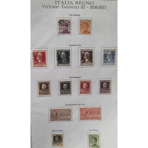 594 - MINT & USED COLLECTION 1862-1968: Binder containing a very useful collection on printed leaves with ... 