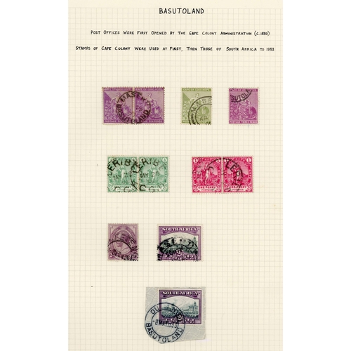 308 - QV-KGVI MINT & USED SETS & COVERS: Attractive display collection with examples of QV COGH stamps use... 