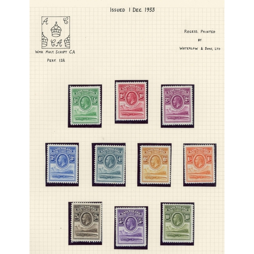 308 - QV-KGVI MINT & USED SETS & COVERS: Attractive display collection with examples of QV COGH stamps use... 