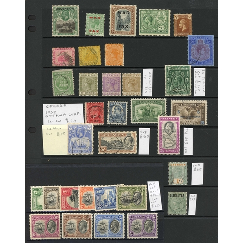 68 - QV-QEII ASSORTMENT OF MATERIAL WITH MANY BETTER ITEMS mainly in stock cards and packets. Generally g... 