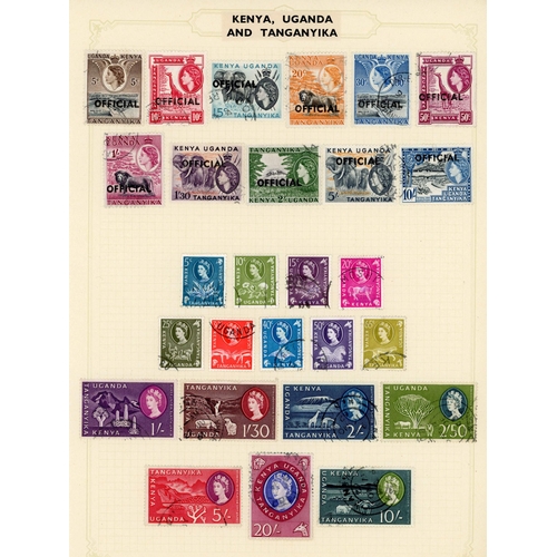 343 - KGV TO EARLY QEII FINE USED COLLECTION: On five album pages, complete for basic issues (perfs. unche... 