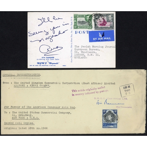 348 - KGVI & QEII REGISTERED, AIRMAIL, P. DUE, ETC.: 1937-61 display collection inc. 1937 registered env. ... 