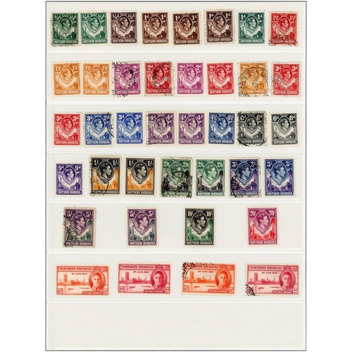 605 - 1925-53 MINT & USED COLLECTION on lighthouse hingeless leaves inc. 1925 set to 5/- mint plus 5/- to ... 