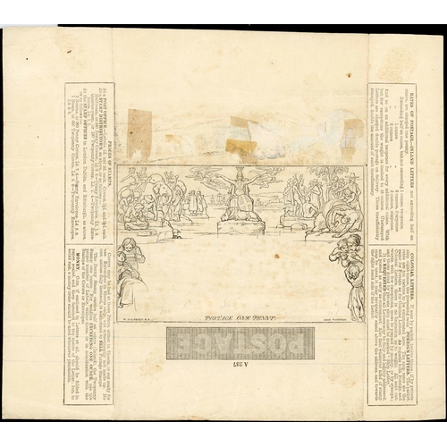 1005 - MULREADY 1d BLACK LETTER-SHEET WITH J. STRAUSS PRINTED MUSIC INSIDE (CHARLES HALE OF CHELTENHAM); 1d... 