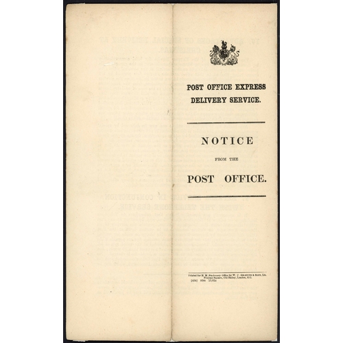 1082 - POST OFFICE NOTICES - REF. FREE PETITIONS (1844), BOOK POST (1854) & EXPRESS MAIL (1902); Apr. 1844 ... 