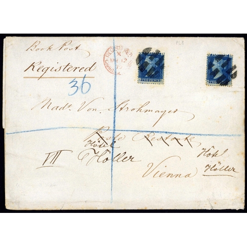 1143 - AUSTRIA/FRANCE/GERMAN STATES - PRICES CURRENT + BOOK POST (ONE REGD.) - STAMPED POSTAL RATES; 1859-7... 