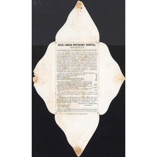 1175 - GB - PRINTED MATTER BY POST: Quartet neatly written-up on display pages inc. 1841 pre-printed env. p... 