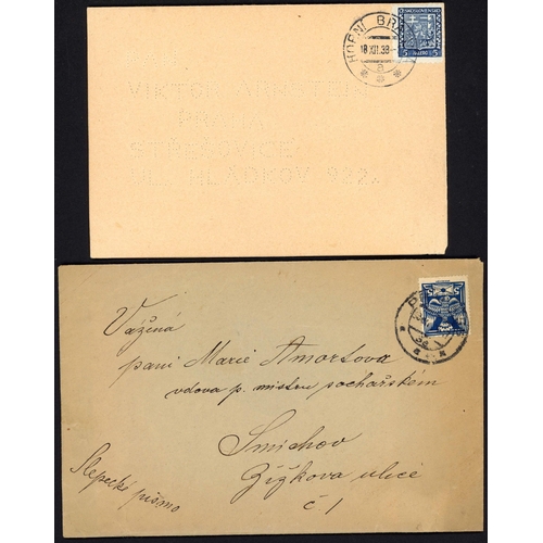 1184 - RUSSIA & EASTERN EUROPE INC. EARLY HUNGARY & CZECH: 1919-2005 group of covers, cards, printed Braill... 