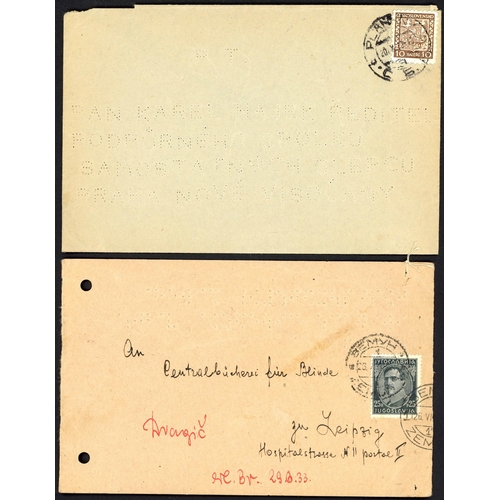 1184 - RUSSIA & EASTERN EUROPE INC. EARLY HUNGARY & CZECH: 1919-2005 group of covers, cards, printed Braill... 